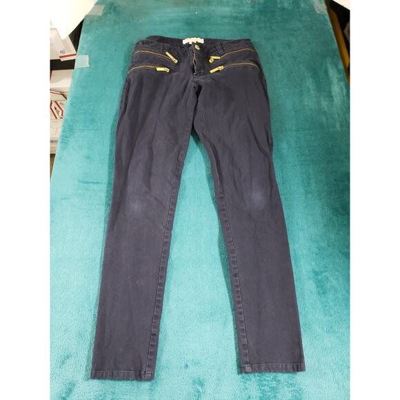 Michael Kors Jeans Size 2 Womens Blue Pants Denim Zipped Pocket Mid Rise Skinny - Picture 2 of 12